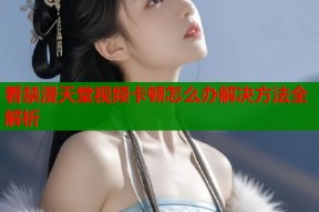 看禁漫天堂视频卡顿怎么办解决方法全解析