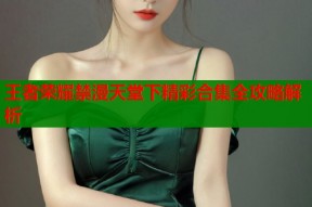王者荣耀禁漫天堂下精彩合集全攻略解析
